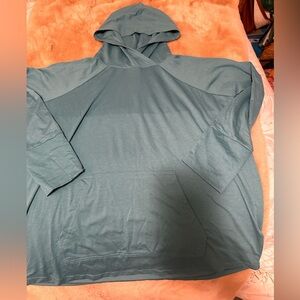 Lularoe Aqua Amber Hoodie L
